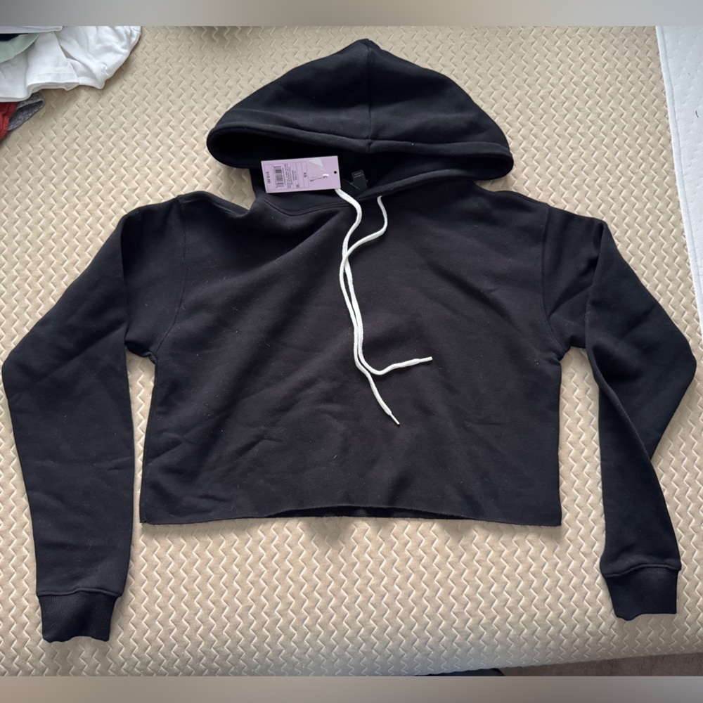 Wild Fable Target Cropped Black Hoodie